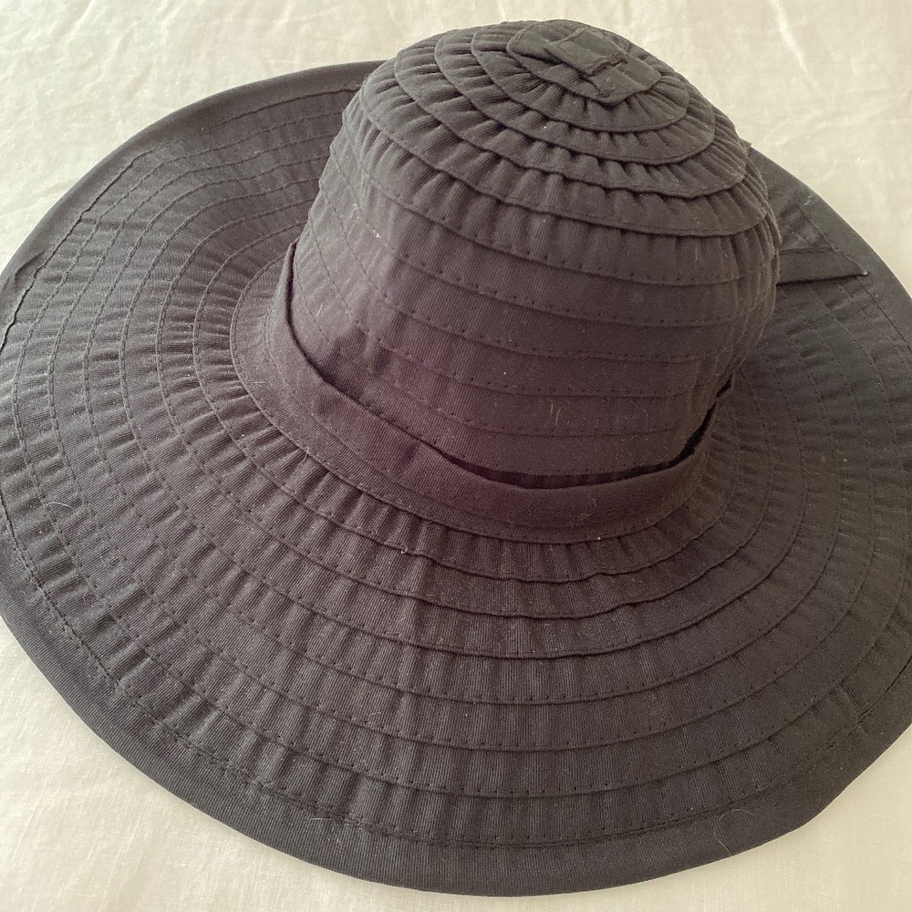 Black Sun Hat Wide Brim